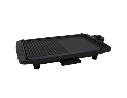 Grill elektryczny ZEPHYR ZP 1015 G, 1500W, 2 strefy grzewcze, taca na tłuszcz, termostat, czarny 