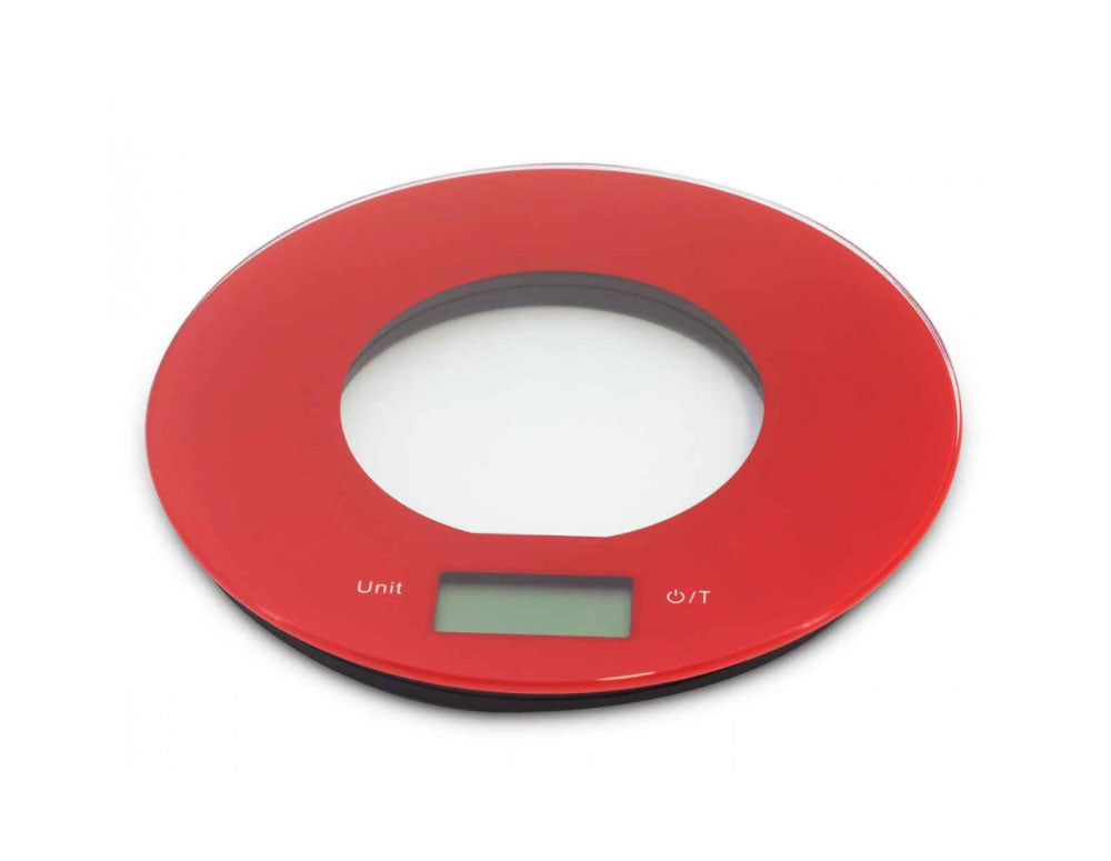 Cyfrowa waga kuchenna SAPIR SP 1651 O, 5 kg, ekran LCD, kolor czerwony 