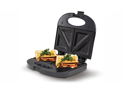 Тостер за сандвичи MESKO MS 3032, 850W, За 2 филийки, Триъгълни плочи, Черен