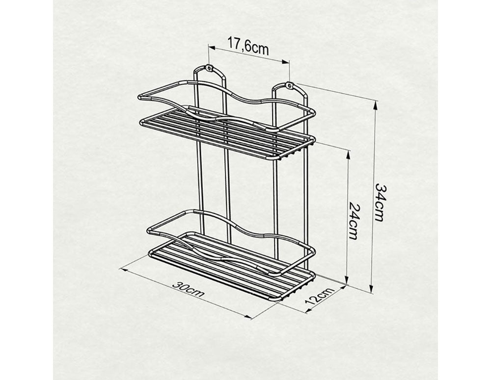 STOJAK ŁAZIENKOWY TEKNO TEL BK-012 2 poziomy