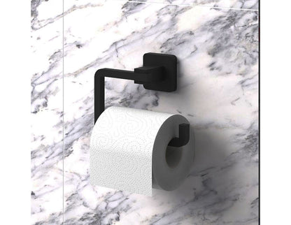 Uchwyt na papier toaletowy TEKNO TEL TR MG 394B, 15x6x9 cm, Mocowanie na kołek, Czarny mat