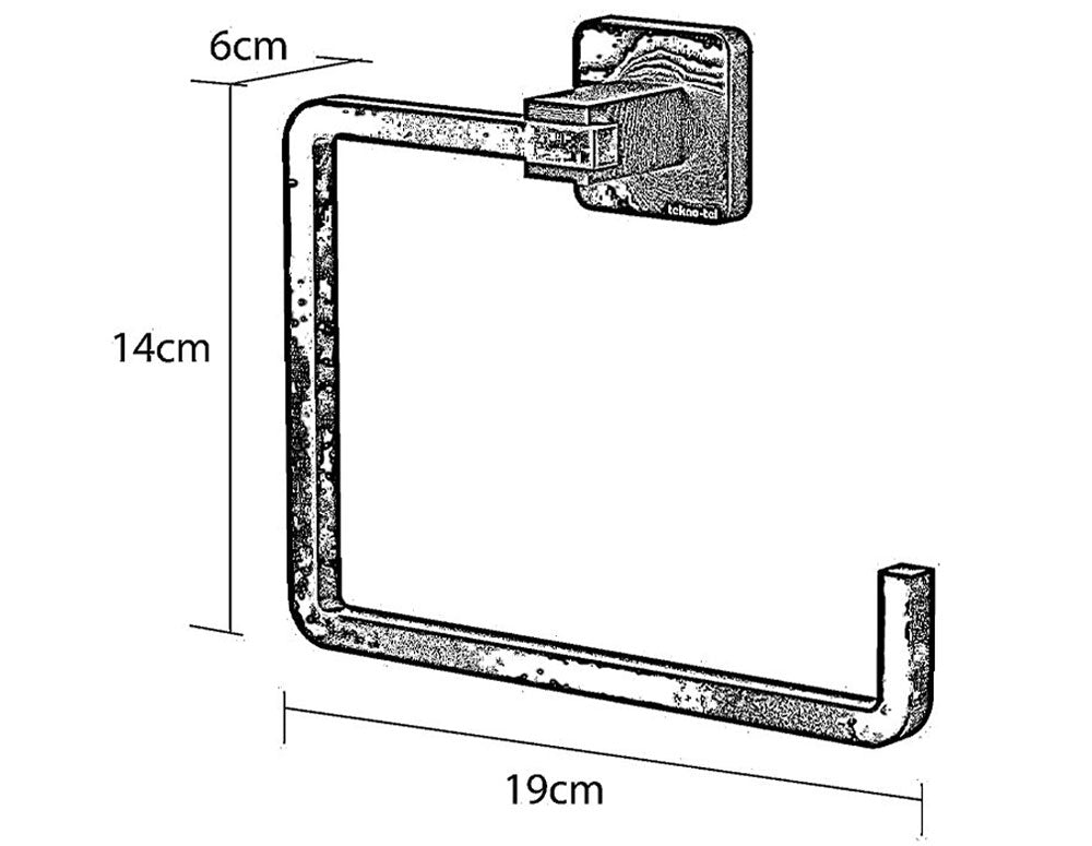 държач за кърпа TEKNO TEL MG-335W , бяло