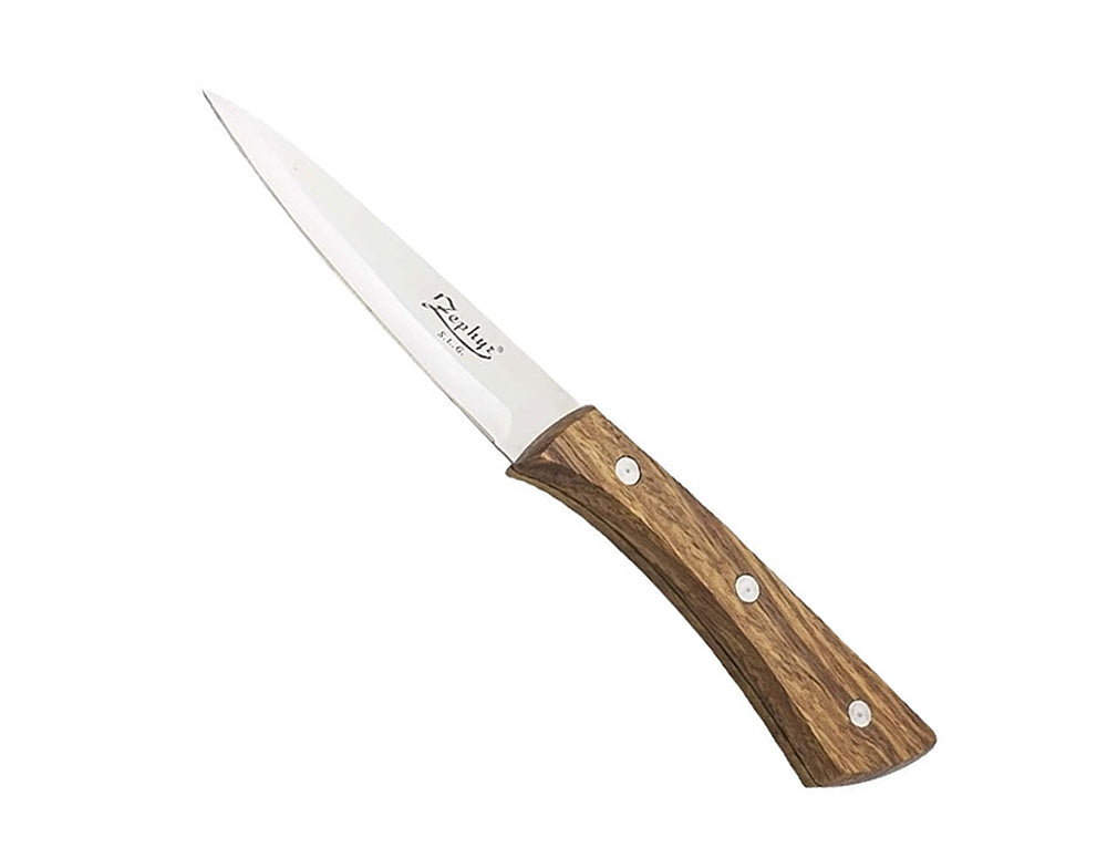 Nóż do obierania ZEPHYR ZP 1633 BP, 9 cm, Stal nierdzewna, Rękojeść drewniana 